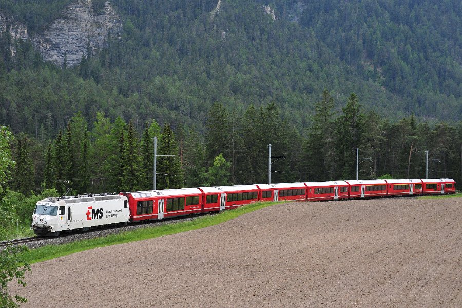 RhB Glacier Express, Allegra Triebwagen und andere (28)